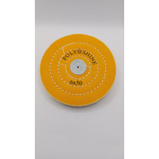 Круг муслиновый желтый с пропиткой POLYSHINE 152х6х50 